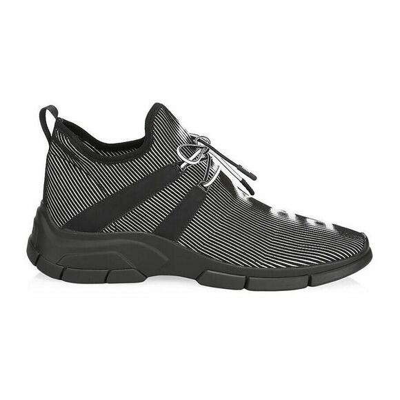 Prada Other - Prada Logo Knit Row Sock Black White Low Flat Trainer Sneaker Men UK 9.5 US 10.5